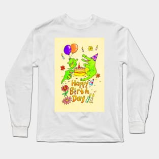 Crocodile Happy Birthday Long Sleeve T-Shirt